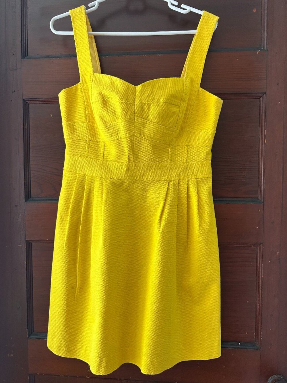 CUTE Nanette Lepore Yellow Cocktail Dress sz 10